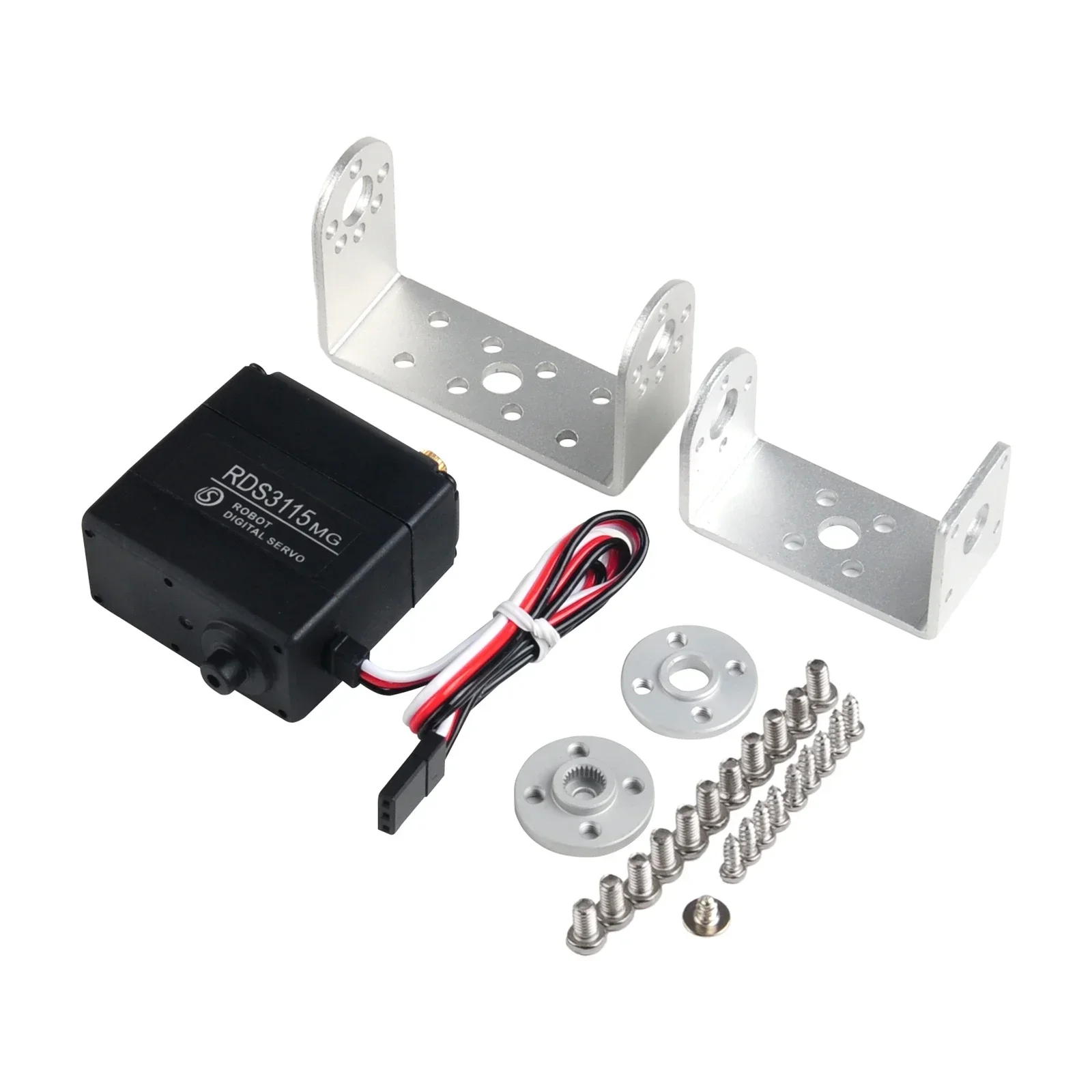 デュアルシャフトデジタルサーボ,rds3115mg,大トルク,180度,270度,rc軸