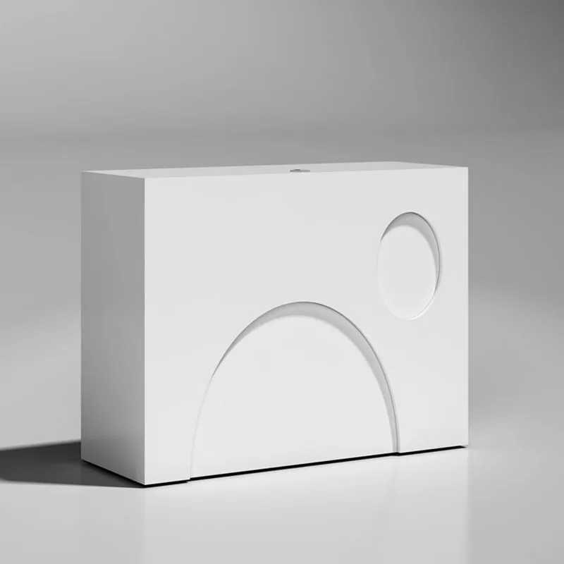 Bar White Front Desk Modern Office Small Reception Retail Pulpitos Hair Salon Counter Register Checkout Kassentisch Furniture