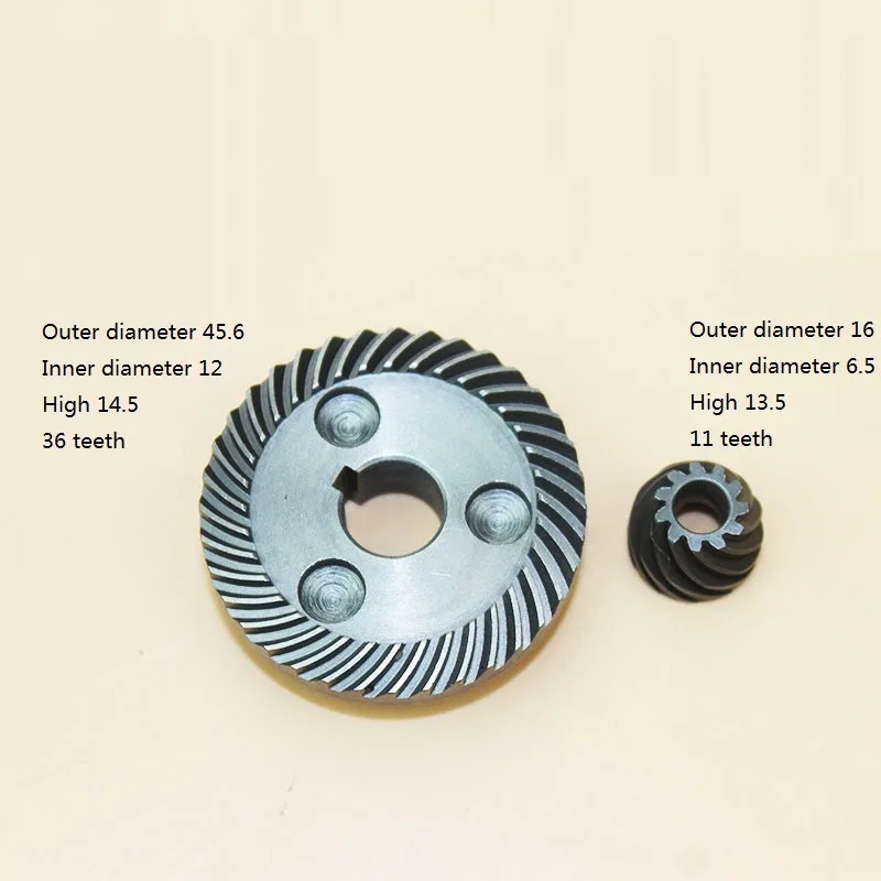 

1set New Spiral Bevel Gears 46 X 15mm Metal For MKT 9523 Angle Sander Angle Grinder Repair Part Power Transmission Parts