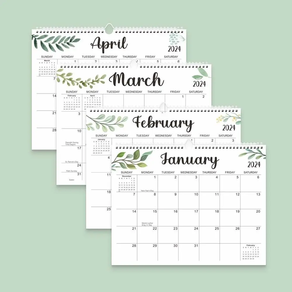 

Office Stationery 2024 Wall Calendar Weekly Schedule Agenda Organizer English Calendar 18 Months Daily Planner