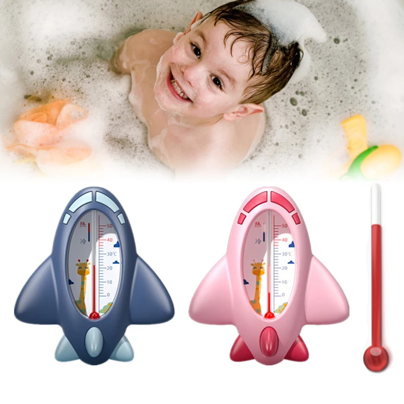Shower thermometer Aircraft Baby Bath Shower Water Thermometer Safe Temperature Sensor for Babies Floating Waterproof Shower Thermometer