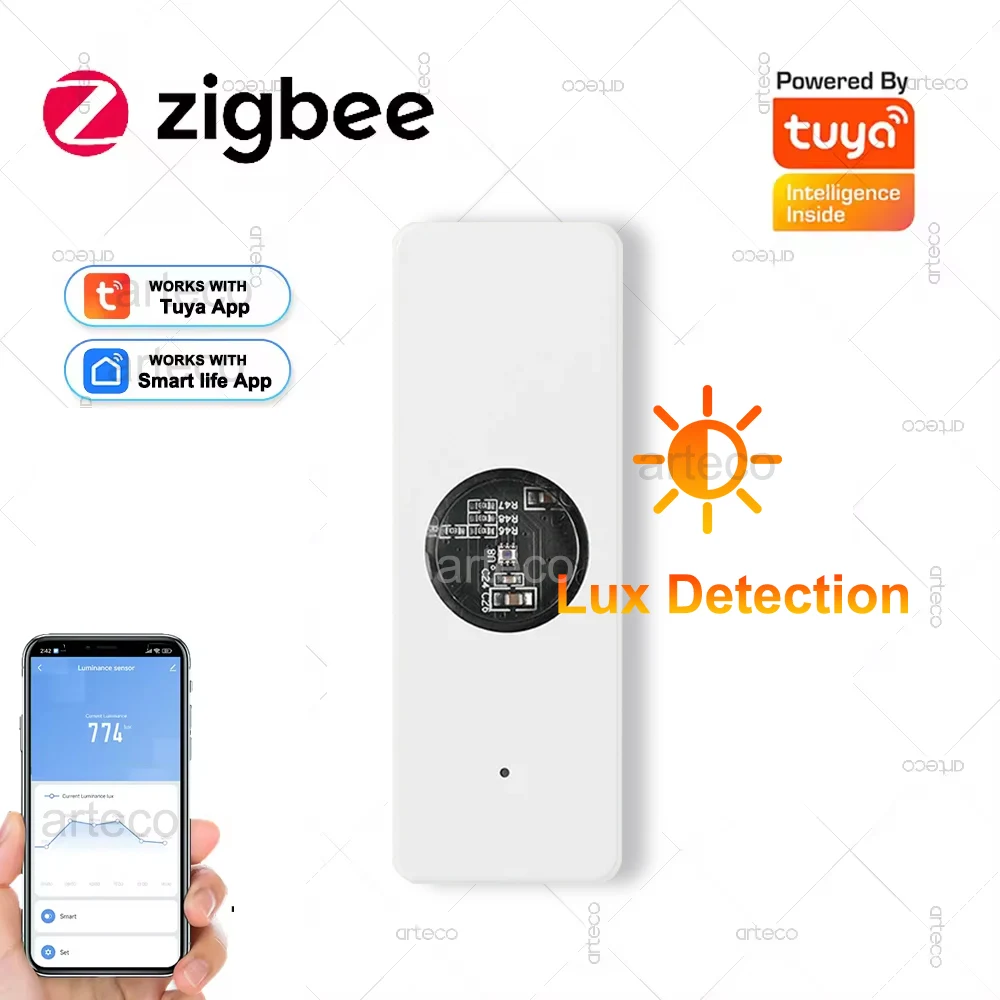 Tuya ZigBee Light Lux Sensor Luminance Sensor Home Automation