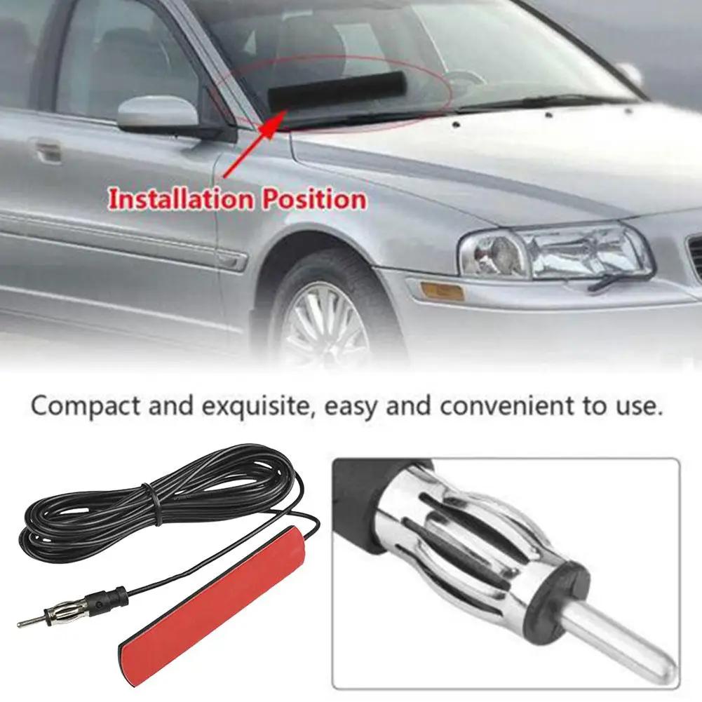 

Universal Car Electronic Radio Antenna 5m Car AM FM Radio Booster Booster Signal Amplifier Antena Antenna 12V C8O6