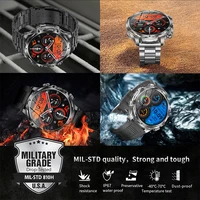 LIGE 2025 Outdoor Smart Watch Men 700mah Large Battery Flashlight Military Watches 1.90'' HD Bluetooth Call Sport Smartwatch Man - Image 6