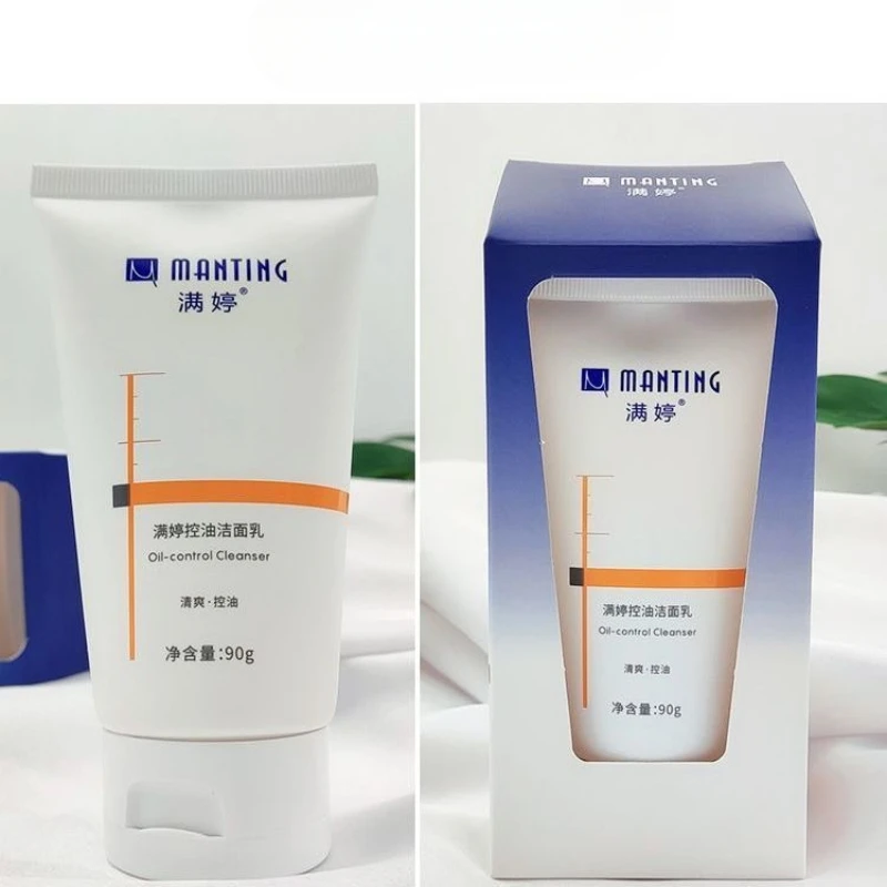 New ManTing Cleanser Mite D. To Mite Cleanser Men and Women Are Available Oil Control Acne Does Not Recur 90 G Hot Selling