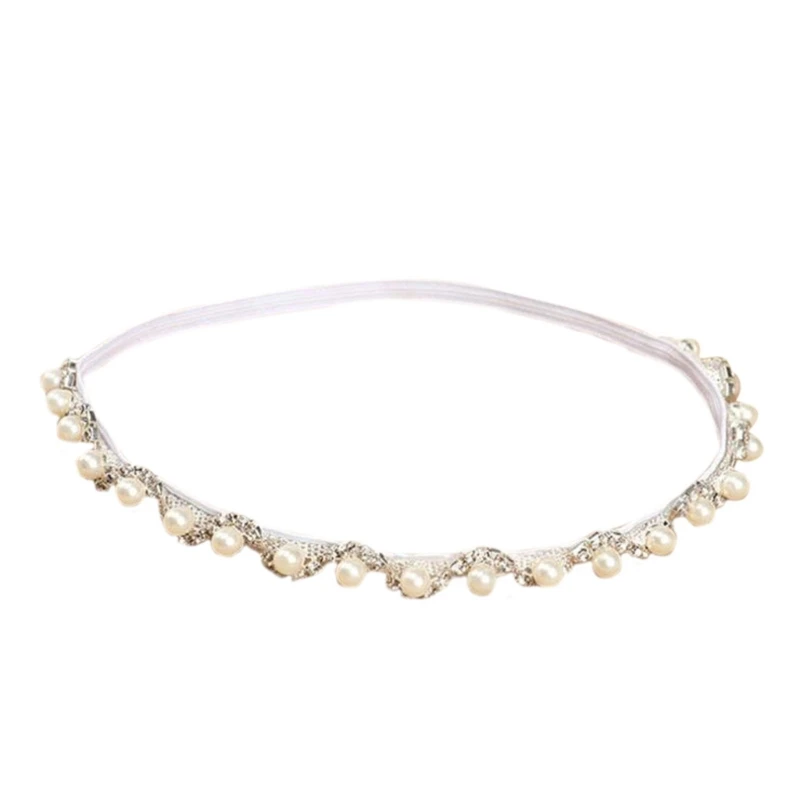 

Pearl Headband for Baby Girls Photo Props Hairband for 0-3M Newborns Dropship