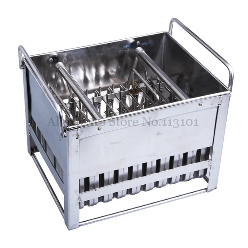 Stainless Steel Ice Pop Mold 40pcs/Batch Commercial Ice Popsicle Mould with Sticks Holder Ice-lolly Molds 1 24pcs right handed helical gear 45 degree 1 1 5 mold inner hole 8mm 15mm 45 steel high torque cnc transmission pinion