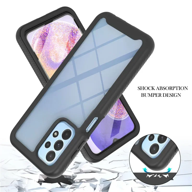 ShockProof Case For Samsung Galaxy M23 M13 A15 A35 A55 A25 A 05 S A14 A24 A34 A54 A13 A23 A33 A53 PET Front Film Protect Cover 4