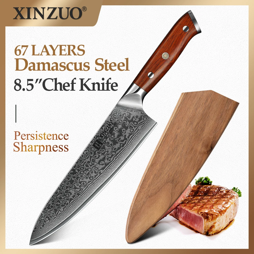 Cuchillo Acero Damasco Xinzuo Chef 8.5