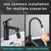 New 360° Rotary Faucet Splashproof Kitchen Faucet Spray Head Filter Adjustable Splashback Tap Nozzle Bubbler Kitchen Sink Faucet 4