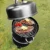 Vertical Charcoal Smoker with Built-in Thermometer Round BBQ Grill 2 Access Doors for Parties Camping Outdoor Cooking 4
