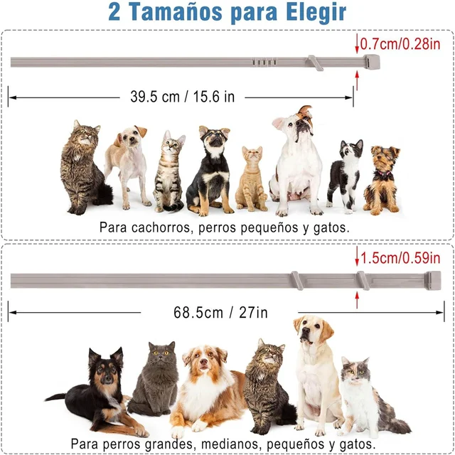 SEISSO Antiparasitic Collar for Dogs 8 Months of Protection Collar Protects Dogs and Cats from Fleas  Lice Mosquitoes Larvae 2