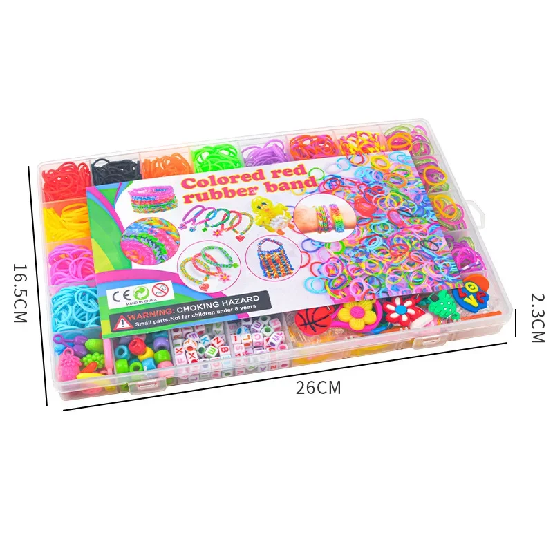 Colorful Loom Bands Kit – DIY Rainbow Bracelet Making Set for Girls 6