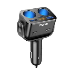 Ultra - Efficient 180W Super Fast Car Charger with USB QC3.0 & PD 90W (Car charger)