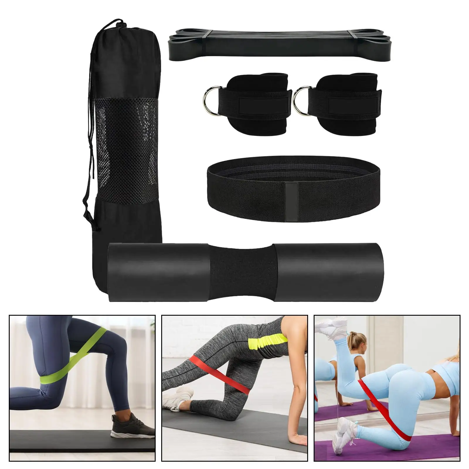 

Набор для занятий йогой, фитнесом, штангой, пенопластом, противоскользящим покрытием для щиколотки, штангой для тяжелой атлетики