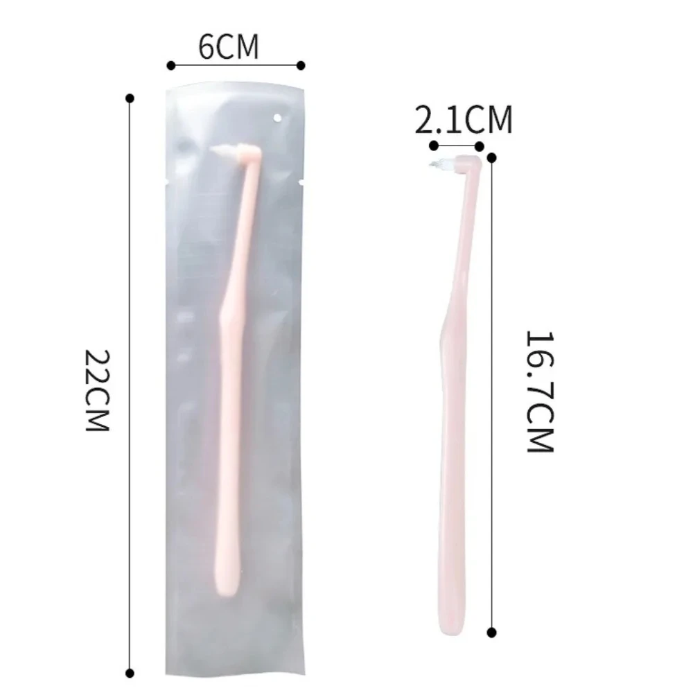 1/2Pc 단일 빔 소프트 치아 청소 칫솔 교정용 치간 브러쉬 부드러운 헤어 임플란트 성인 구강 관리 도구 작은 헤드