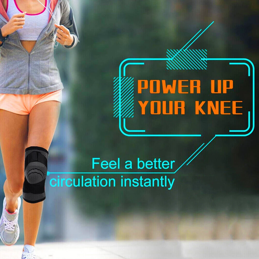 1/2PCS Adjustable Sports Knee Pad Knee Pain Relief Patella Stabilizer Brace Support Men Women Hiking Soccer Basketball Running