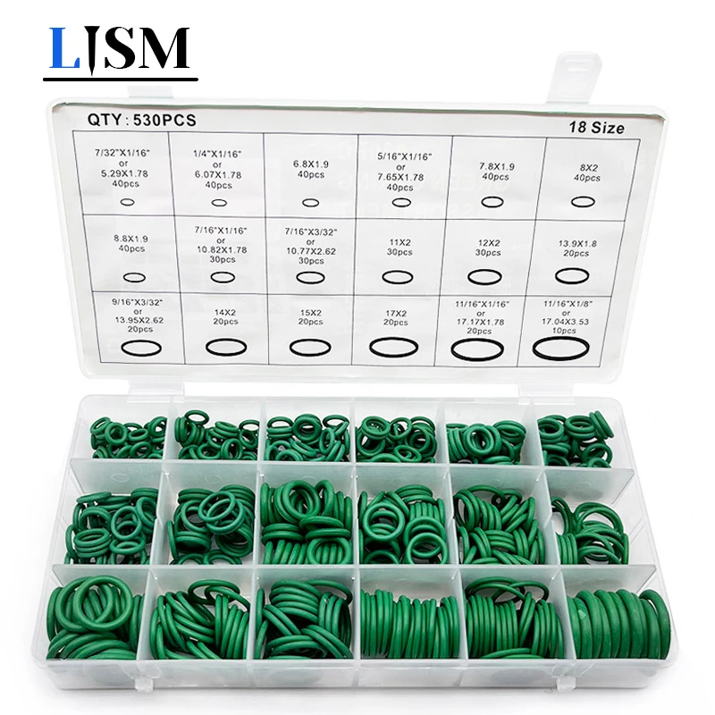 Rubber Air Conditioning Refrigerant Ring Sets Rubber Car Auto Repair