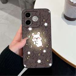Lovely Panda Cartoon Phone Cover with Camera Protection - Soft Liquid Silicone Bumper for Honor 600 Lite (TYB581)