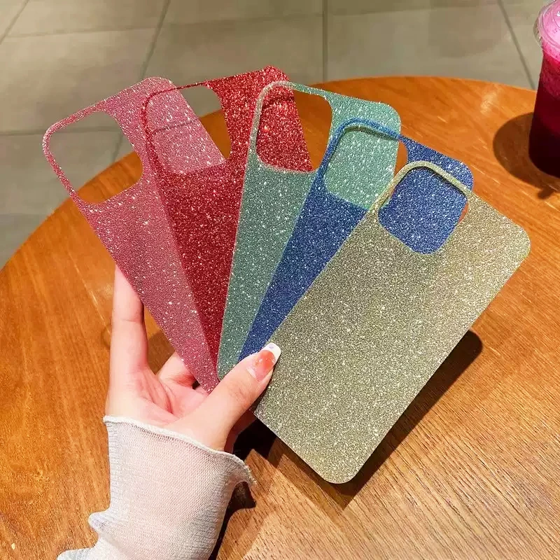 Luxury DIY Glitter Phone Case with Flash Stickers - Thin Cover Accessory