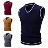 Autumn and Winter New Men's Warm Sweater Vest Fashionable Casual College Style  Knitted Sweater 1