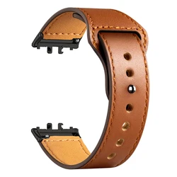 Premium Leather Strap for Smart Watch - Elegant Wristband Bracelet (Brown)