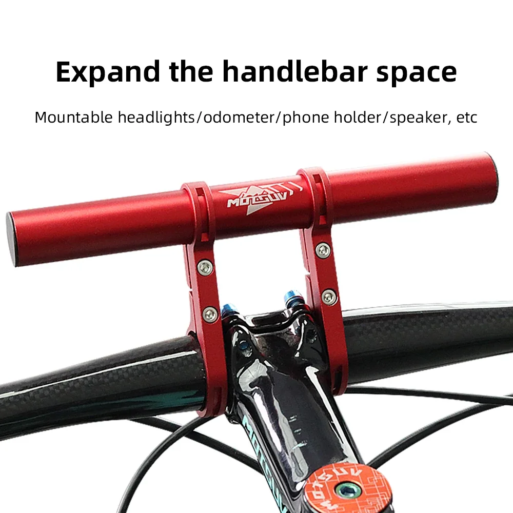 Bicycle Handlebar Extended Bracket 10/20/30cm MTB Headlight Mount Extented Bar Road Mountain Bike Handlebar Extender Rack Parts bicycle handlebar extender