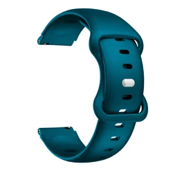 Enhanced Silicone Quick - Release Watch Band - Soft, Comfortable, and Breathable Adjustable Strap - 19mm (Cyan)