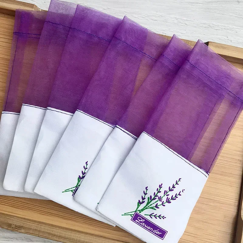 Deodorant Sachet Bags Fragrance Bags Lavende Sachet Bags Portable Flowers Printing Beautiful Fragrance Lavender Sachet Bag Seeds Dry Flowers Bags