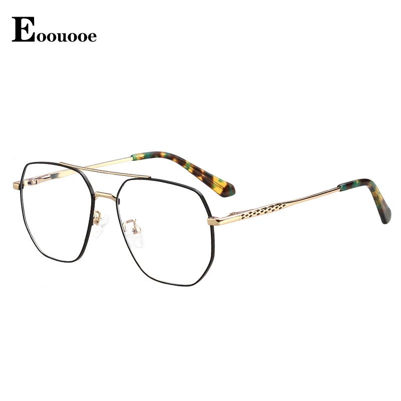 

Men Polygon Glasses Frame Metal Oculos Anti Blue Light Opticos For Prescription Myopia Reading oculos de grau Spring Spectacles