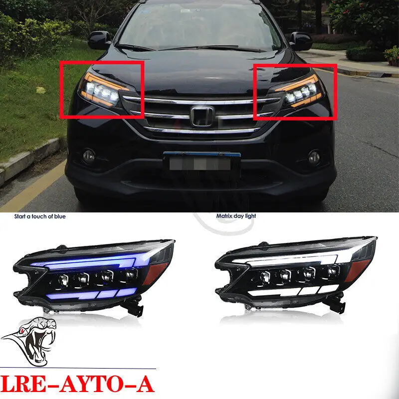 LEDHeadlightsAssemblyForHondaCRVCRV201220132014ProjectorDRL