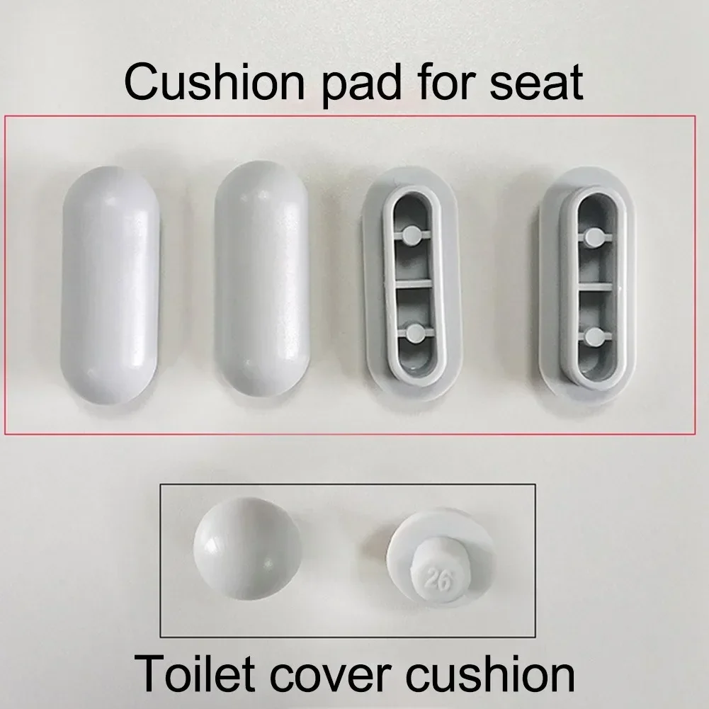 thumbnail image 2 of Toilet Seat Buffer Set Of 10 Toilet Lid Accessories, White 2 of 11