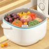 Efficient Large Capacity Ultrasonic Vegetable and Fruit Washing Machine - Kitchen Appliance for Food Grains Purification. 3