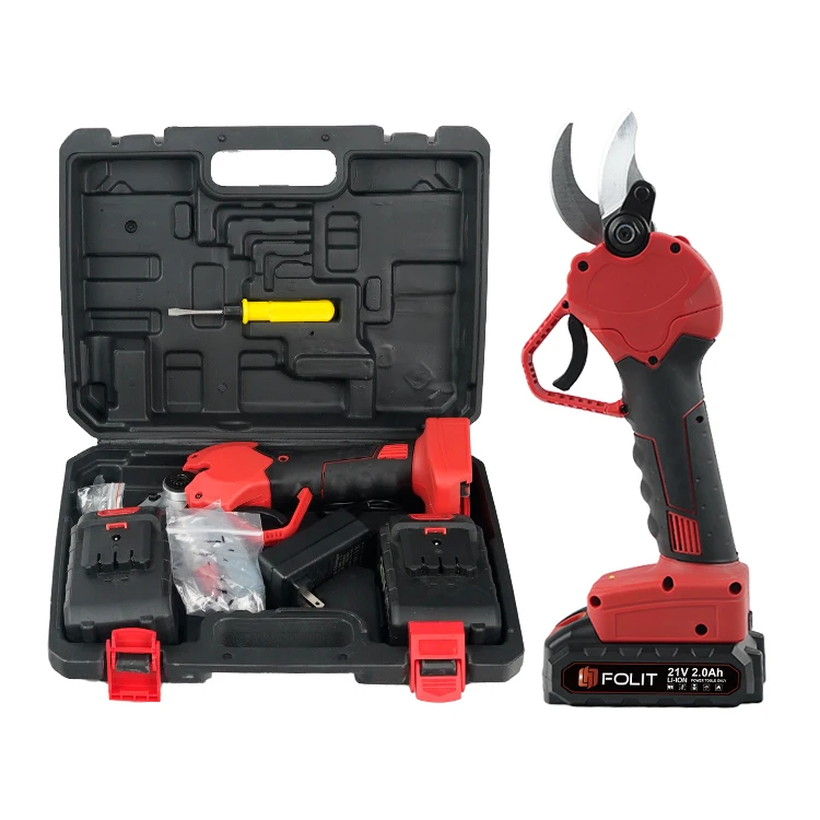 Electric Pruning Battery Powered Tree Branch Pruner With 2 PCS Lithium Battery 30mm (1.2inch) Cutting Diameter Electric Pruning