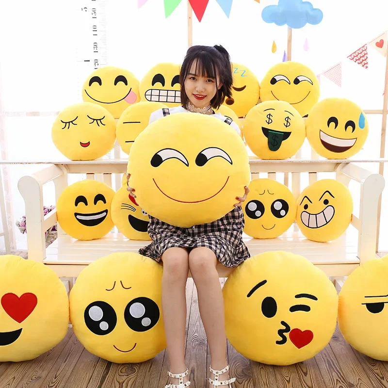 32cm Cute Pillow Napping Cushion Funny Face Emotional Anger Party Plush Fill Indoor Ornament Children Toys Holiday Gift