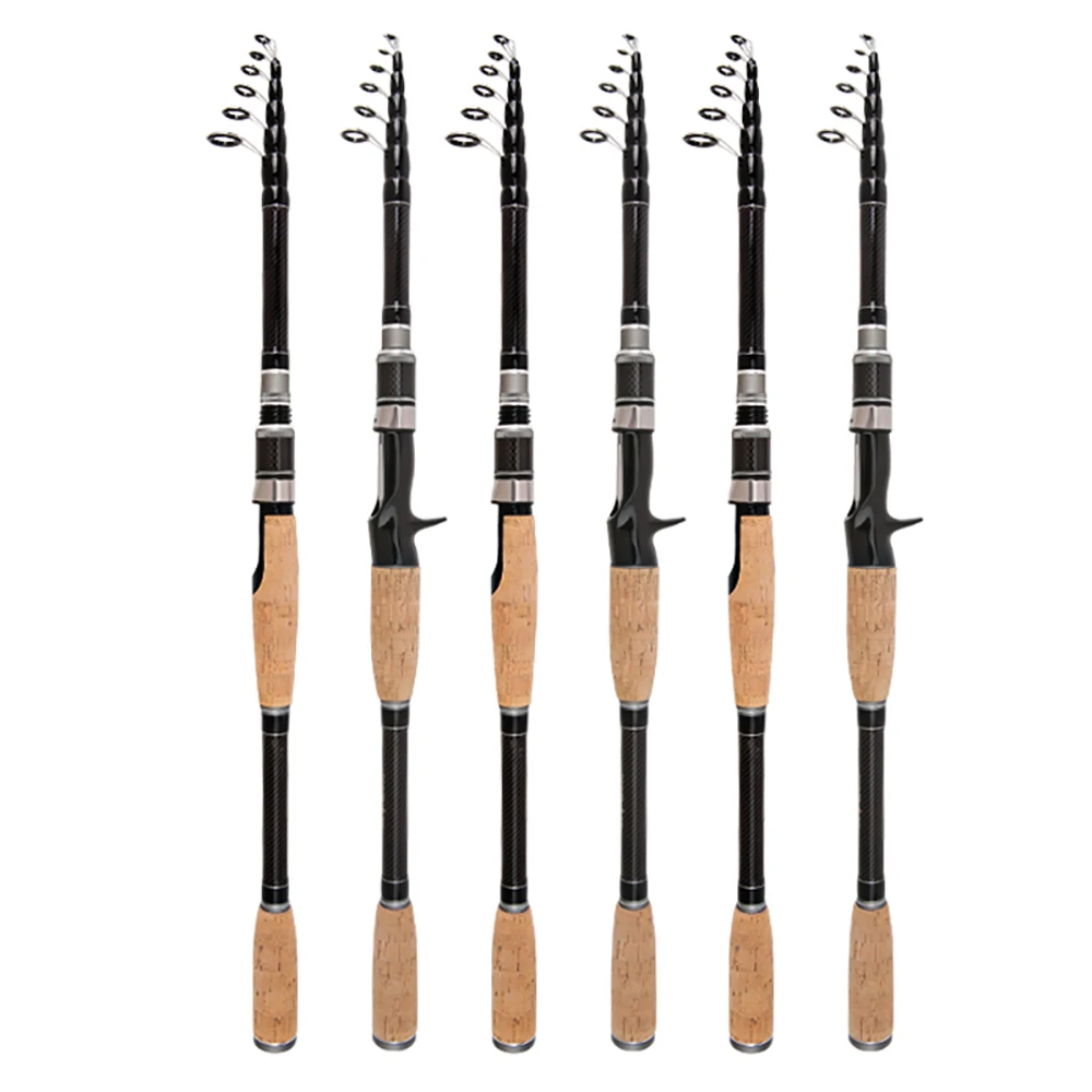 Portable Telescopic Fishing Rods 1.8M -3.0M Carbon Fiber Spinning Casting Fishing Rod Lure Tackle for fishing rod