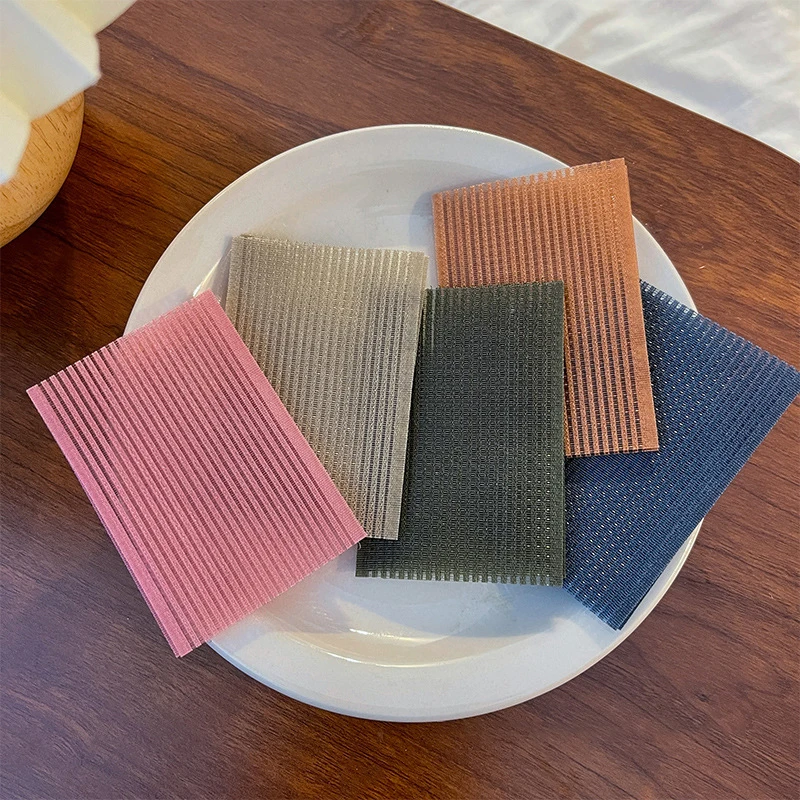 10 pièces/ensemble frange solide pâte magique postes cheveux autocollant pince femmes lavage visage maquillage Velcro Patch cheveux accessoires outils de coiffure