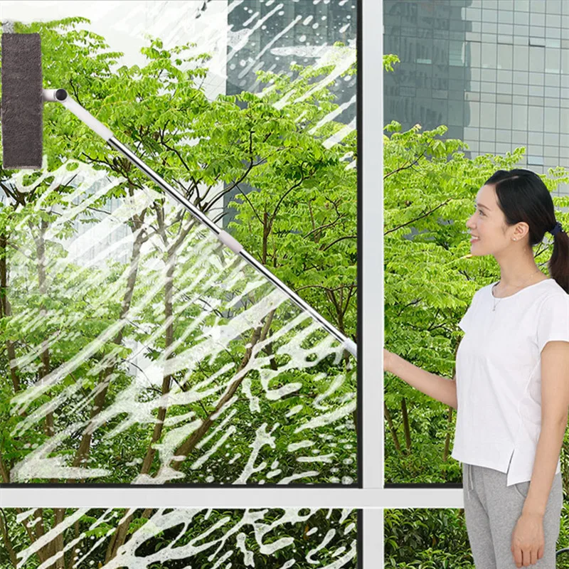 Glass Cleaning Mop Telescopic Rod Window Cleaning Tools Windows Wiper Long Handle Washing Window Brush Cleaner Products For Home 3