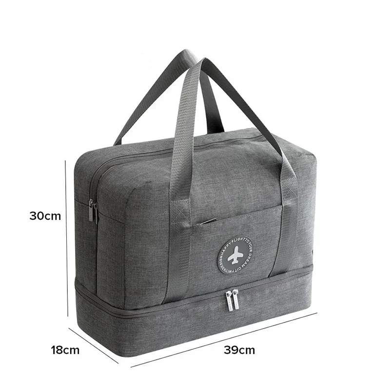 

2021 Double shoes Travel Bag Waterproof Large Capacity Multifunctional Dry Wet Separation Storage Handbag Bag Travel Duffle Bag