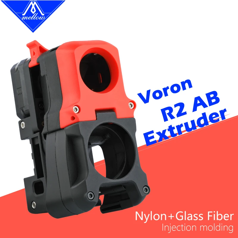 

Mellow Nylon+Glass Injection Voron R2 AB Clockwork Extruder Shell High Temperature And Durable For Voron 2.4/Trident/Switchwire