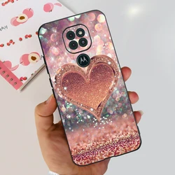 Cute Cat Cartoon Painted Soft Silicone Phone Case Cover - Compatible with Motorola Moto G9 - Moto G9 (688)