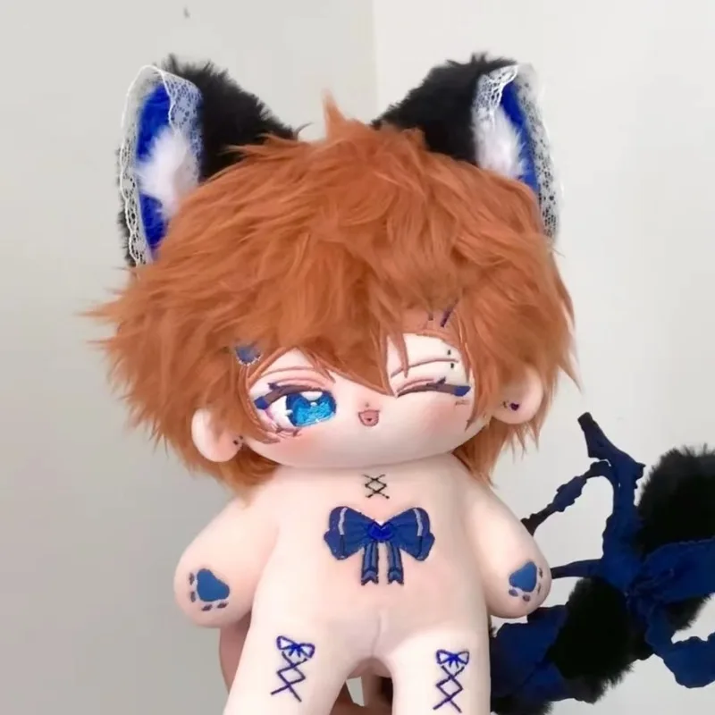 

20CM Anime Bungo Stray Dogs Cosplay Nakahara Chuuya Cartoon Soft Adorable Dress Up Changing Dolls Daily Clothing Plush Doll Gift