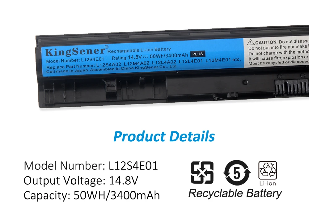 Bateria de Kingsener L12s4e01 L12m4e01 para Lenovo G400s G410s G500 G510s G405s G505s S510p S410p Z501 Z710 L12l4a02 L12l4e01 - Imagem 5