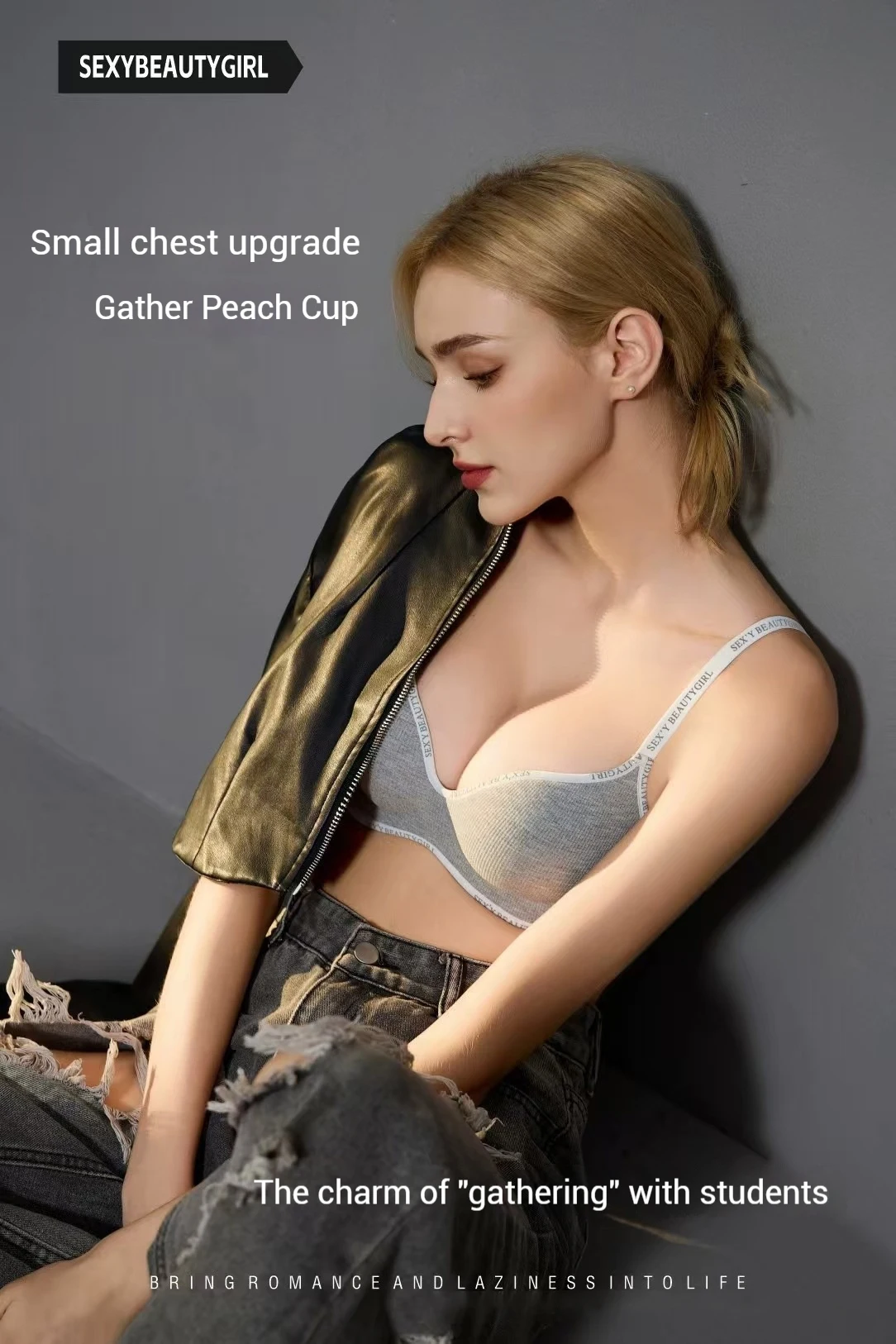 Padded Push-Up Bralette - Adjustable Wireless Comfort Bra