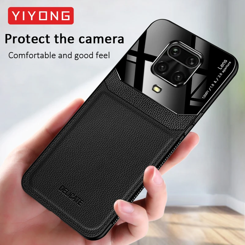 Per Redmi Note9S Custodia Yiyong Soft Frame Cover In Pelle Texture Pc Per Xiaomi Redmi Note 9 S 9 S 7 8 T 8 T Xiomi Note9 Pro Max Custodie