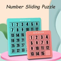 Magnetic 6x6 Number Sliding Puzzle Klotski Game Huarong Road Board Math Game Early Educational IQ Training Toy Gift 3x3 2