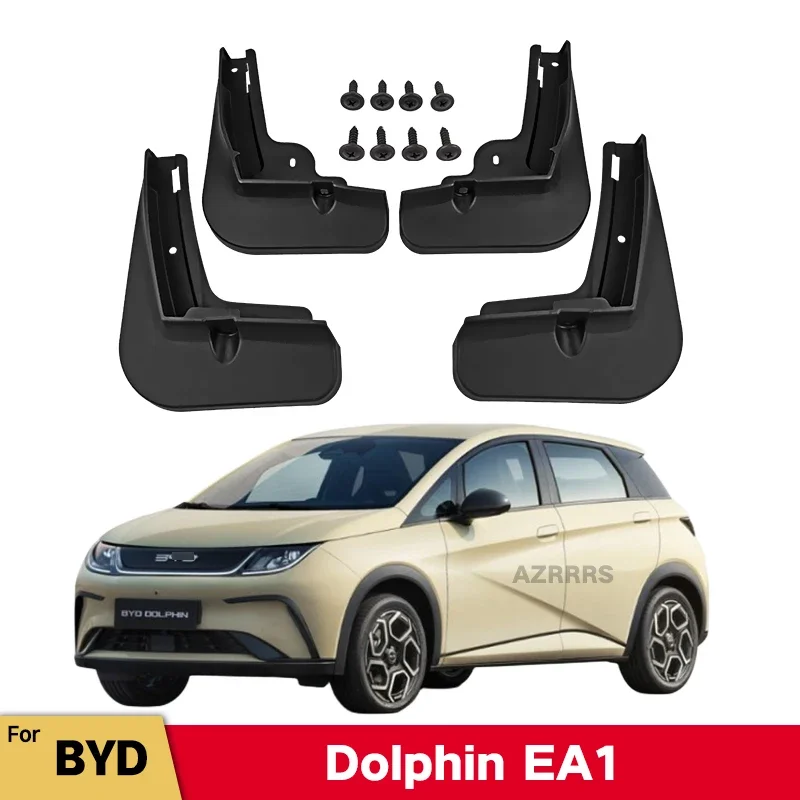 

Mud Flaps For BYD Dolphin EA1 2021 2022 2023 Splash Guards MudFlaps Front Rear Mudguards Fender Car Exterior Accessories