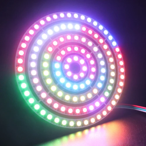 WS2812B 5050 RGB LED 링 8/16/24/35/45LEDs WS2812 개별적으로 BuiIt-IC RGB LED 모듈 DC5V 5