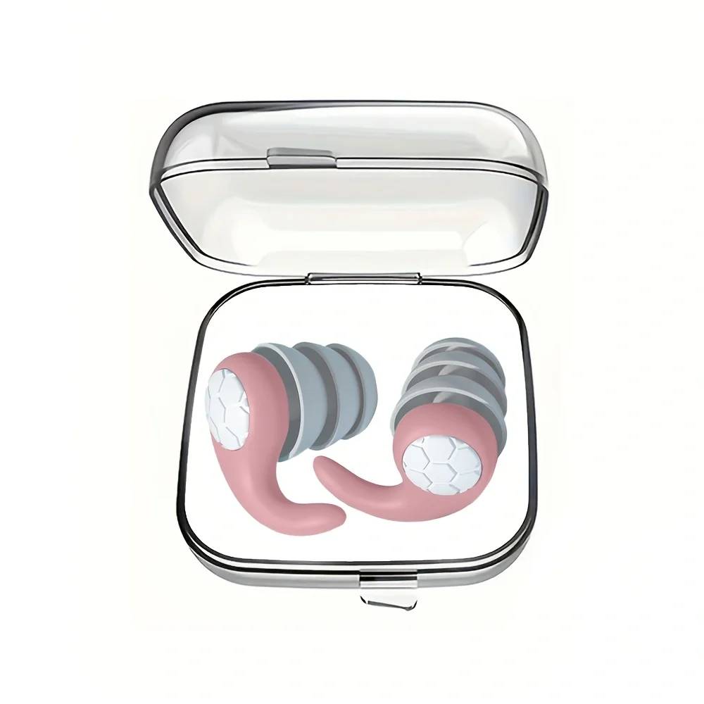 Soft Silicone Earplugs - Noise Canceling, Comfortable Fit for Sleep and Swimming