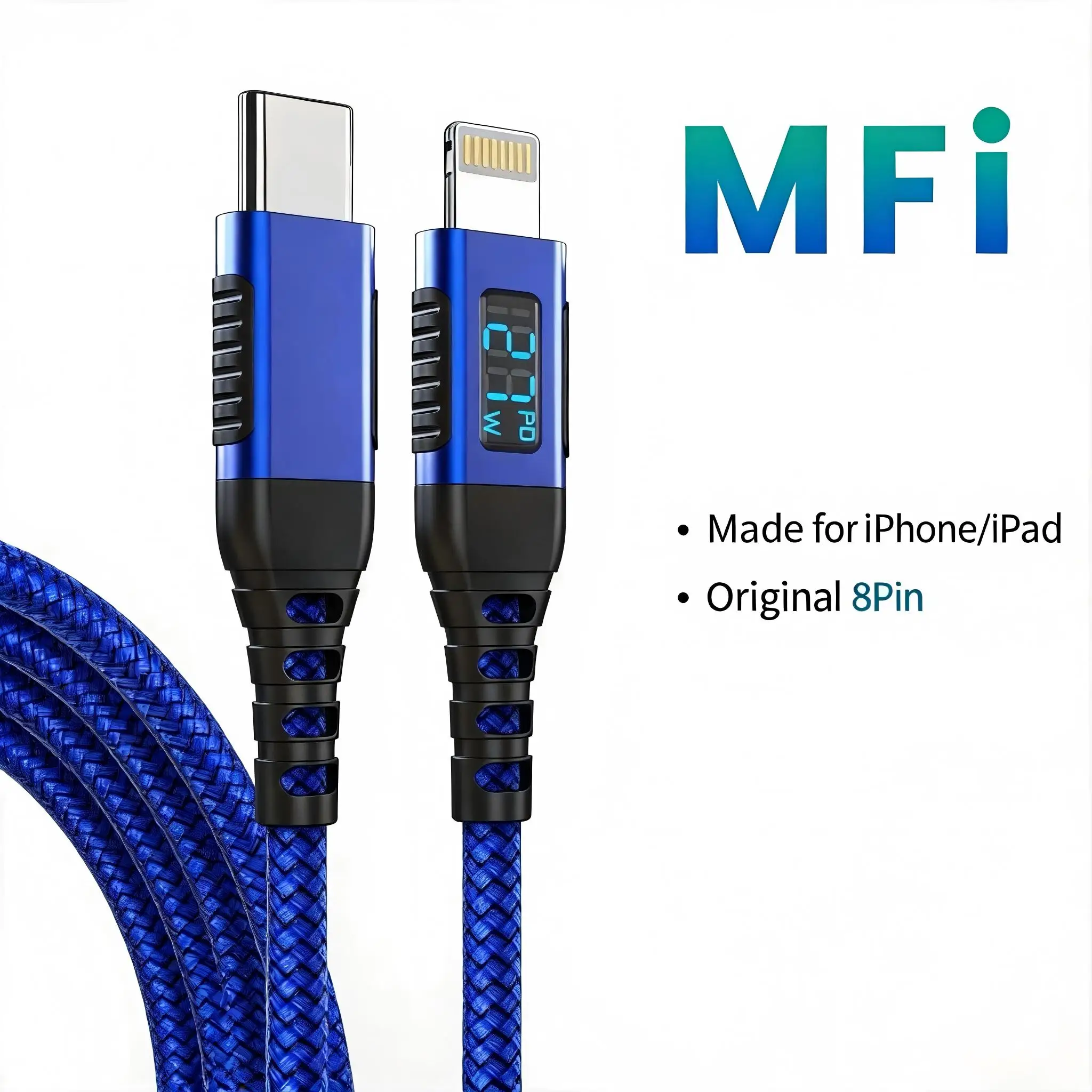 High-Speed USB C to Lightning Cable 6FT [MFi Certified] – Premium Fast Charging Cord